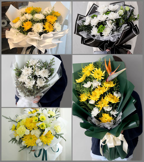 江苏南京鼓楼区凤凰街道白事花束代送